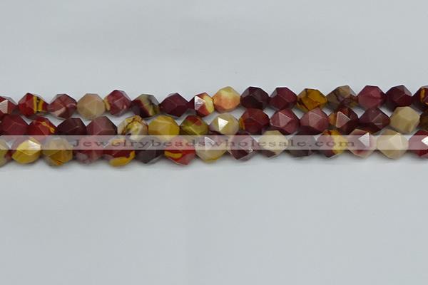 CNG7427 15.5 inches 10mm faceted nuggets mookaite beads