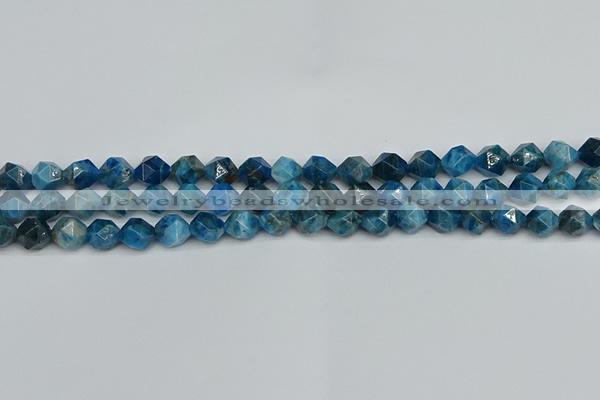 CNG7430 15.5 inches 6mm faceted nuggets apatite gemstone beads