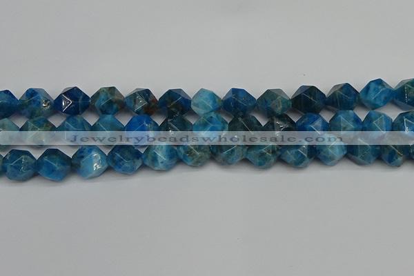 CNG7433 15.5 inches 12mm faceted nuggets apatite gemstone beads