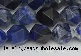 CNG7437 15.5 inches 10mm faceted nuggets sodalite gemstone beads