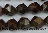 CNG7442 15.5 inches 10mm faceted nuggets bronzite gemstone beads