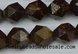 CNG7443 15.5 inches 12mm faceted nuggets bronzite gemstone beads