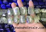 CNG7475 15.5 inches 18*25mm - 20*28mm faceted freeform prehnite beads