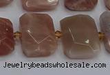 CNG7476 15.5 inches 18*25mm - 20*28mm faceted freeform sunstone beads