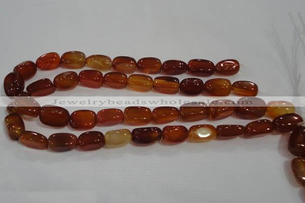 CNG751 15.5 inches 12*20mm nuggets red agate beads wholesale