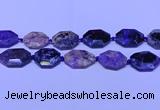 CNG7516 15.5 inches 25*35mm - 30*40mm faceted freeform charoite beads