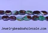 CNG7518 25*35mm - 30*40mm faceted freeform australia chrysoprase beads