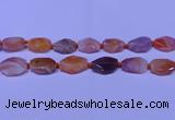 CNG7528 18*25mm - 25*35mm faceted freeform red Botswana agate beads