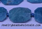 CNG7530 15.5 inches 18*25mm - 25*35mm faceted freeform amazonite beads