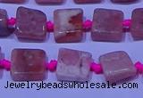 CNG7544 15.5 inches 6*8mm - 10*12mm freeform rhodochrosite beads