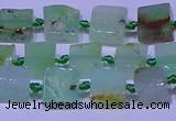 CNG7548 6*8mm - 10*12mm freeform Australia chrysoprase beads