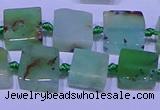 CNG7549 12*14mm - 14*15mm freeform Australia chrysoprase beads