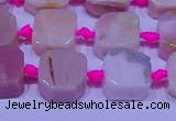 CNG7554 15.5 inches 11*12mm - 12*13mm freeform pink opal beads