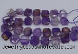 CNG7560 15.5 inches 18*25mm - 20*28mm faceted freeform ametrine beads