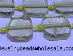 CNG7602 15.5 inches 12*14mm - 15*16mm freeform lemon quartz beads