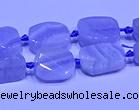 CNG7610 15.5 inches 8*12mm - 10*14mm freeform blue lace agate beads