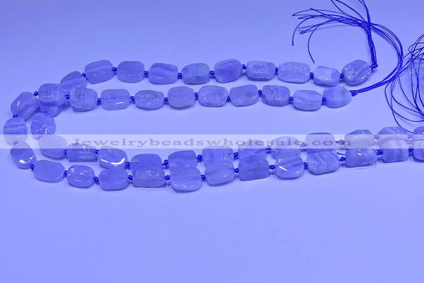 CNG7610 15.5 inches 8*12mm - 10*14mm freeform blue lace agate beads