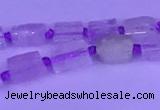 CNG7633 15.5 inches 5*7mm - 8*10mm nuggets kunzite beads