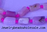 CNG7638 15.5 inches 5*7mm - 8*10mm nuggets pink opal beads