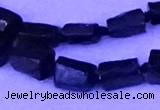 CNG7655 15.5 inches 5*7mm - 8*10mm nuggets black tourmaline beads