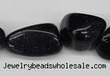 CNG77 15.5 inches 10*14mm - 20*35mm nuggets blue goldstone beads