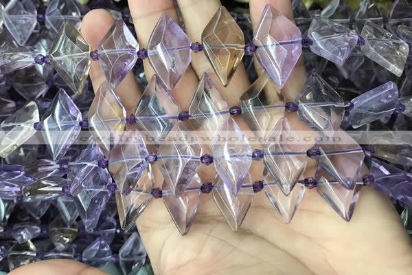 CNG7702 15.5 inches 13*20mm - 15*25mm faceted freeform ametrine beads