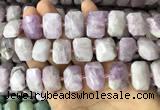 CNG7763 13*18mm - 15*25mm faceted freeform kunzite beads