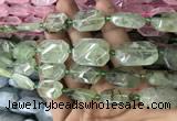 CNG7804 15.5 inches 13*18mm - 18*25mm faceted freeform prehnite beads