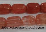 CNG783 15.5 inches 13*18mm nuggets cherry quartz beads wholesale