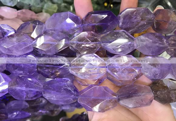 CNG7863 20*30 - 25*35mm twisted & faceted freeform ametrine beads