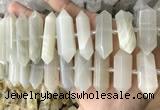 CNG7933 15.5 inches 10*22mm - 12*45mm faceted nuggets moonstone beads