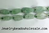 CNG7957 15.5 inches 15*25mm - 20*40mm nuggets green fluorite beads