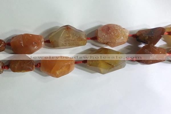 CNG7959 15.5 inches 15*25mm - 20*40mm nuggets agate beads