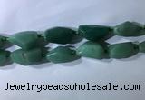 CNG7961 15.5 inches 15*25mm - 20*40mm nuggets green aventurine beads