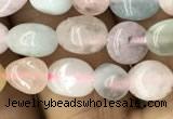 CNG8011 15.5 inches 6*8mm nuggets morganite beads wholesale