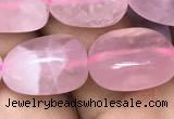 CNG8060 15.5 inches 8*10mm - 10*14mmm nuggets rose quartz beads