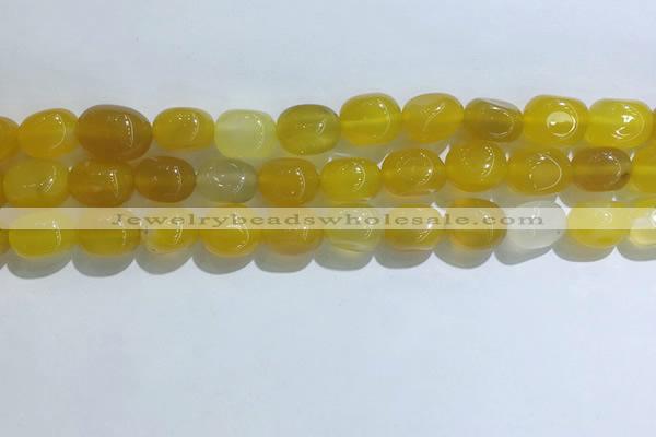 CNG8115 15.5 inches 8*12mm nuggets agate beads wholesale