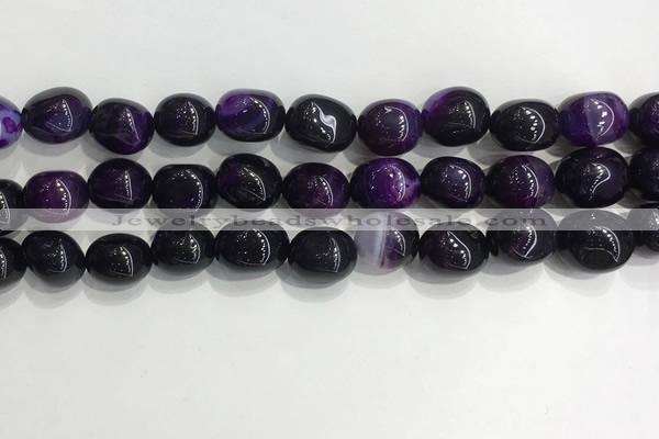 CNG8116 15.5 inches 8*12mm nuggets agate beads wholesale