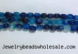 CNG8121 15.5 inches 8*12mm nuggets agate beads wholesale