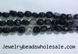 CNG8126 15.5 inches 8*12mm nuggets agate beads wholesale