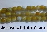 CNG8131 15.5 inches 8*12mm nuggets striped agate beads wholesale