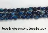 CNG8135 15.5 inches 8*12mm nuggets striped agate beads wholesale