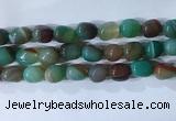 CNG8138 15.5 inches 8*12mm nuggets striped agate beads wholesale