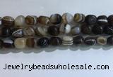 CNG8142 15.5 inches 8*12mm nuggets striped agate beads wholesale