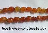 CNG8154 15.5 inches 10*14mm nuggets agate beads wholesale