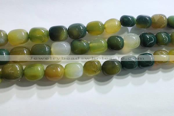 CNG8157 15.5 inches 10*14mm nuggets agate beads wholesale