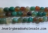 CNG8158 15.5 inches 10*14mm nuggets agate beads wholesale