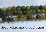 CNG8193 15.5 inches 10*14mm nuggets striped agate beads wholesale