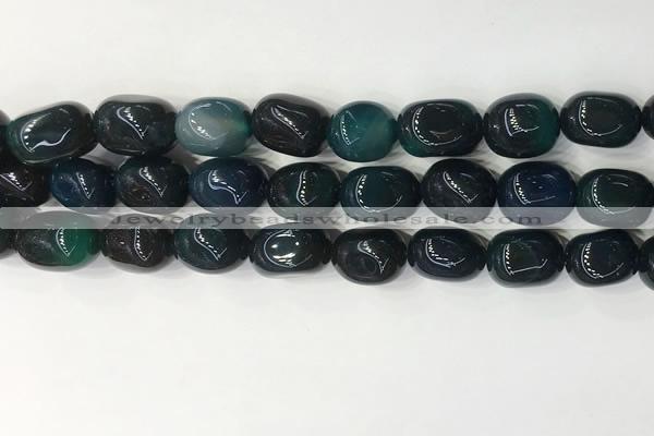 CNG8216 15.5 inches 12*16mm nuggets agate beads wholesale