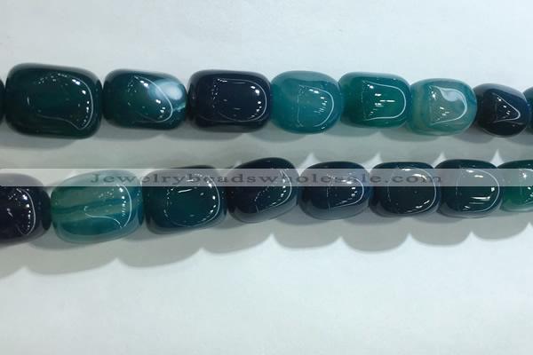 CNG8300 15.5 inches 15*20mm nuggets agate beads wholesale